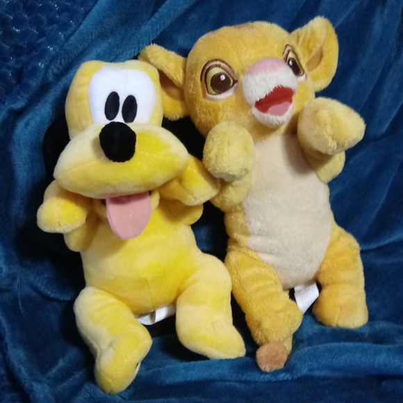 Disney Other - Simba and Pluto Disney Babies plush set
